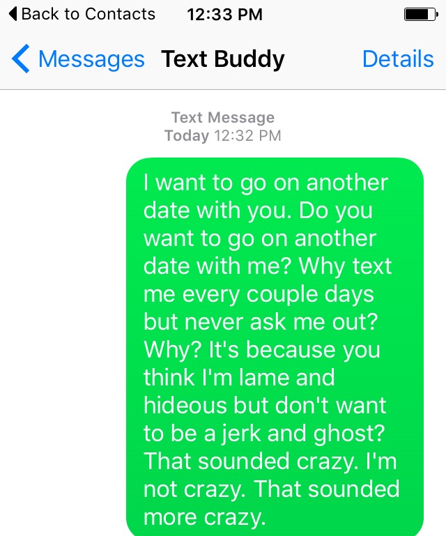 Buddy texting Find a